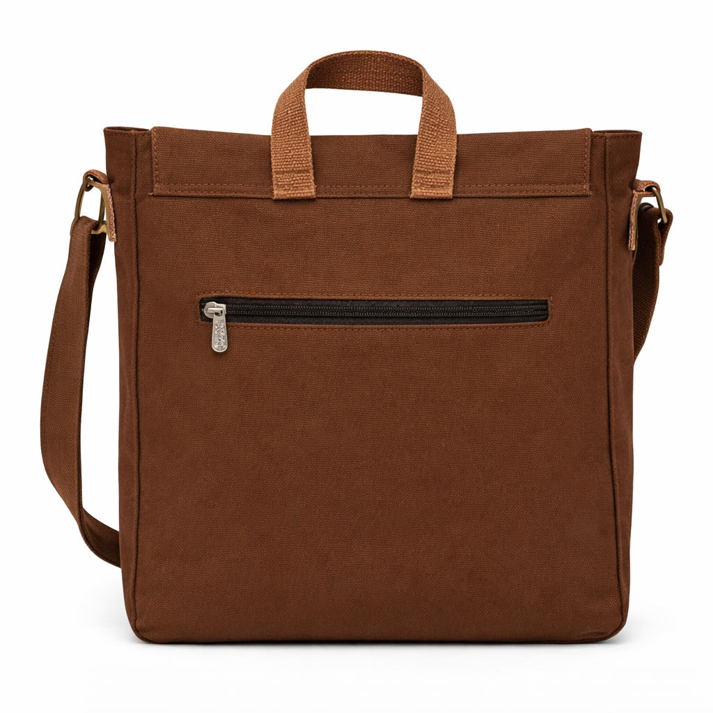 Brown Unisex Messenger Bag for Everyday Use 184